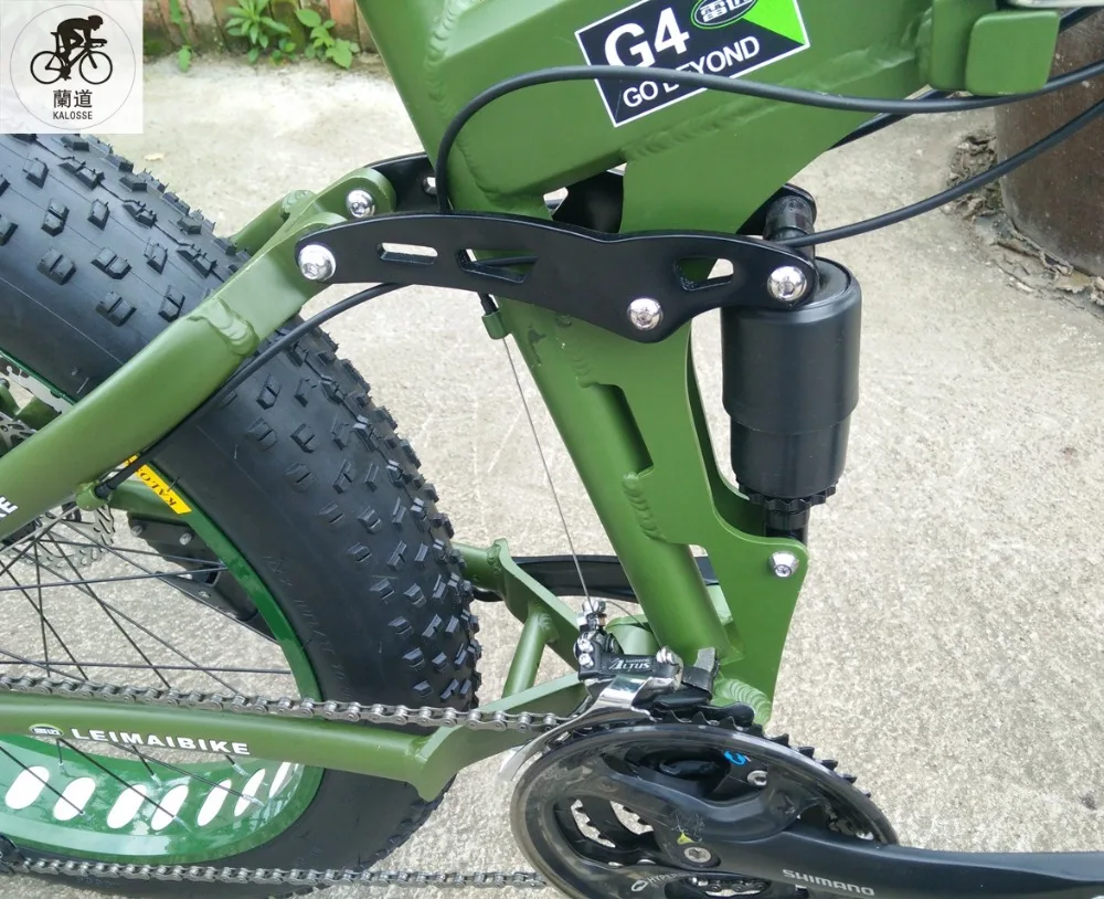 Складной горный велосипед Kalosse с полной подвеской Женский 21/24/27/30 скорости шины