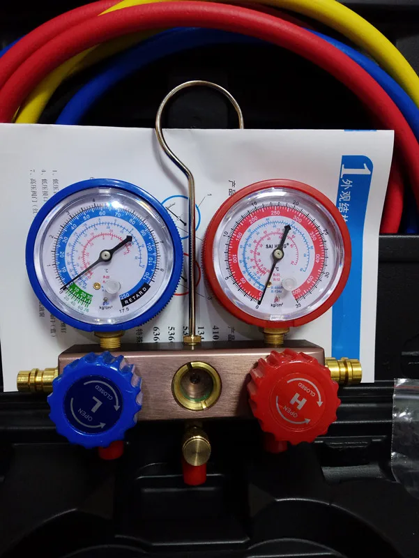 Автомобиль Кондиционер Хладагента Манометр Установить Фреона Цифровой манометр