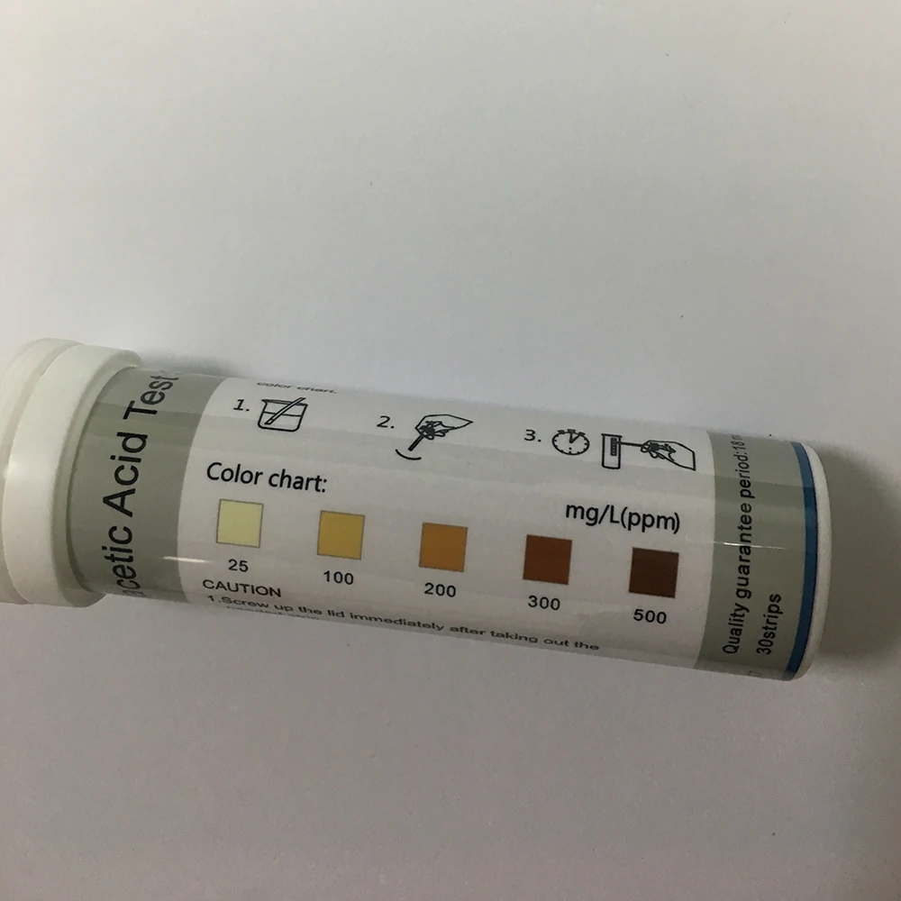Тест полоска перуксусной кислоты испытание на твердость воды 25 500 мг/л|Измерители