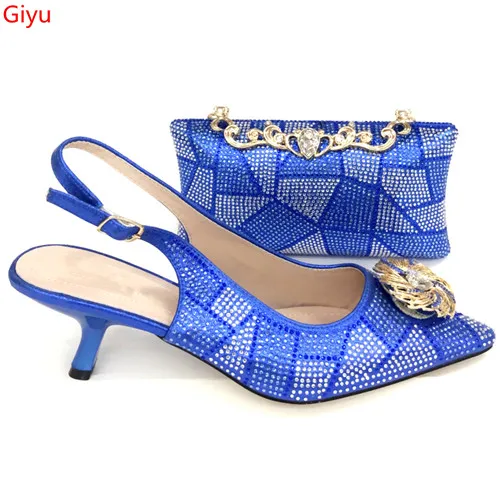 Doershow со стразами черные туфли и сумка в комплекте Новые африканские Для женщин