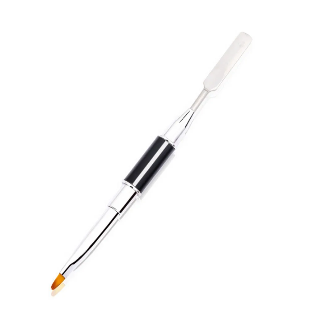 1 шт. черная двухсторонняя акриловая ручка для рисования ногтей шпатель