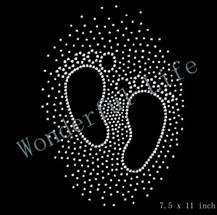 Бесплатная доставка Детские ступни Стразы разы утюжок на переводе | Дом и сад