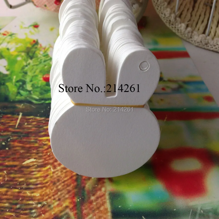 Новинка 2016 высокая белая бирка 50x60 мм для подвешивания форма высечки