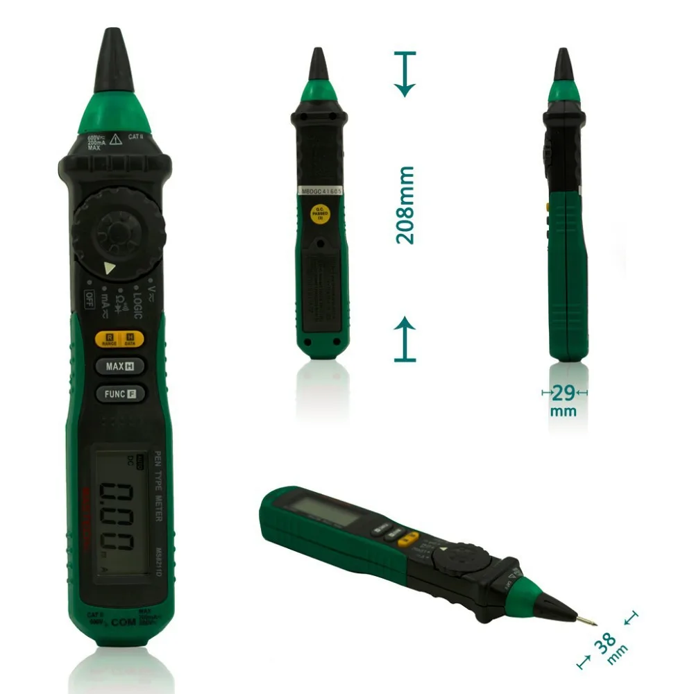 MASTECH MS8211D Ручка Тип Цифровой мультиметр ручка тип метр Авто Диапазон DMM тестер