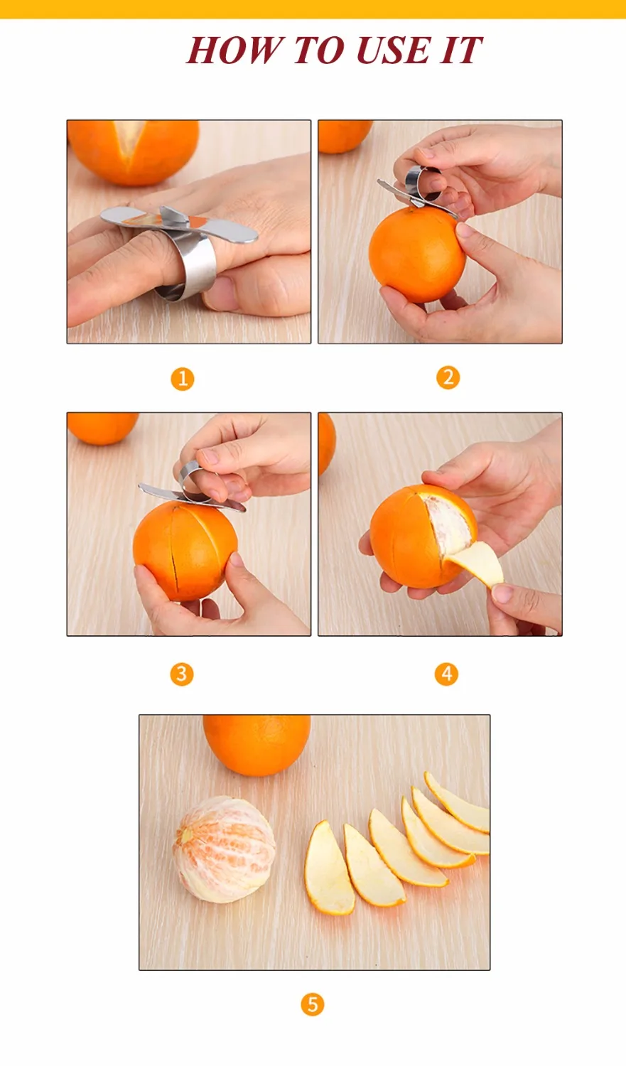 Кухонные инструменты из нержавеющей стали устройство для чистки апельсинов и