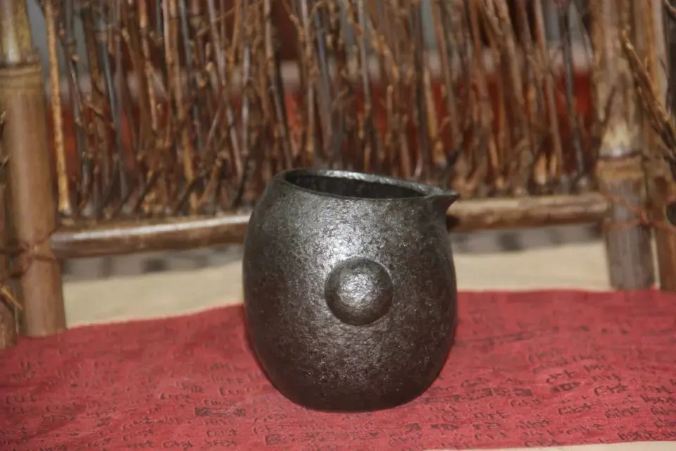 Cha Hai Rough pottery Fair cup Hand made Kiln ceramic sea hand grasping insulation are tea Puɾr Silver spot |