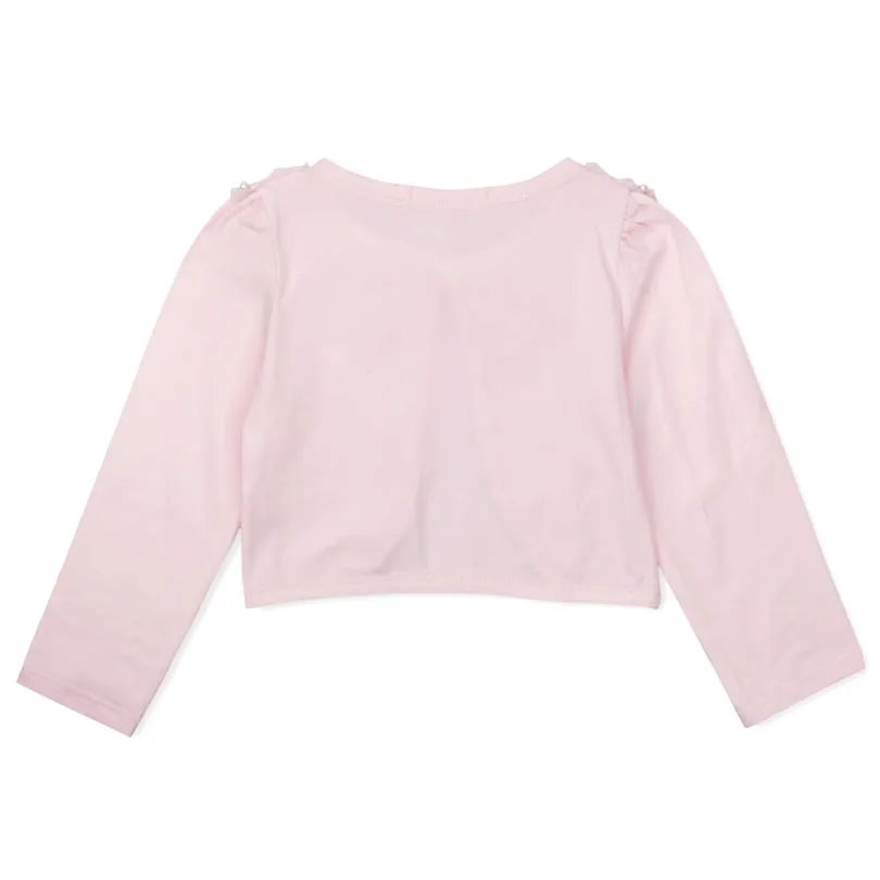 Кружевное болеро с цветочным узором ярких цветов длинными рукавами для девочек