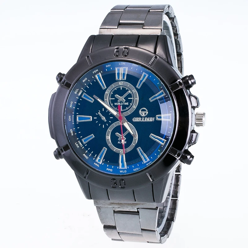 2017 Топ люксовый бренд мужские военные спортивные часы кварцевые полностью