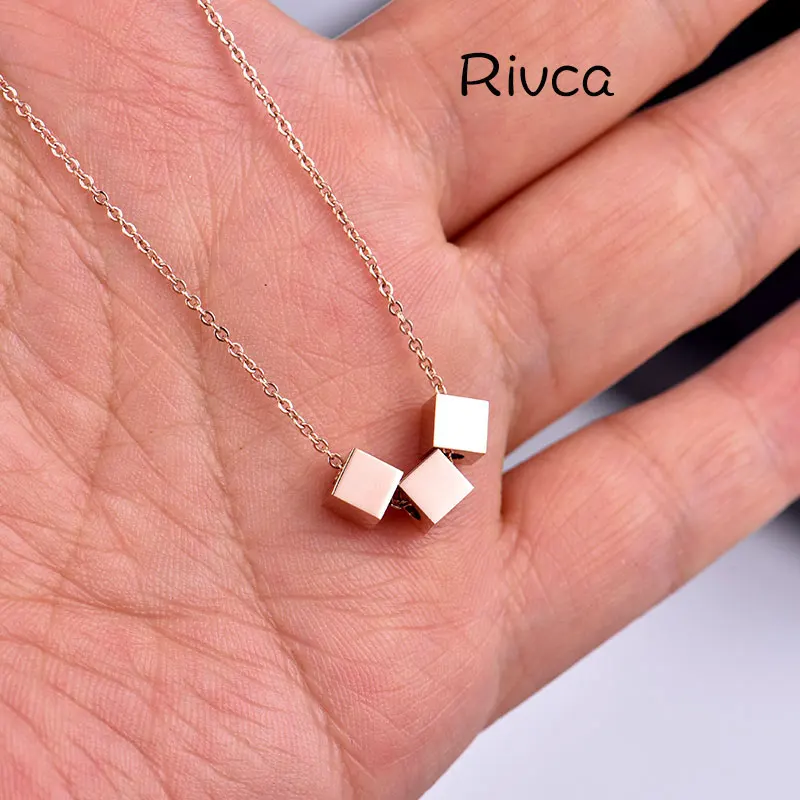 Женское модное Очаровательное ожерелье из нержавеющей стали Европейский