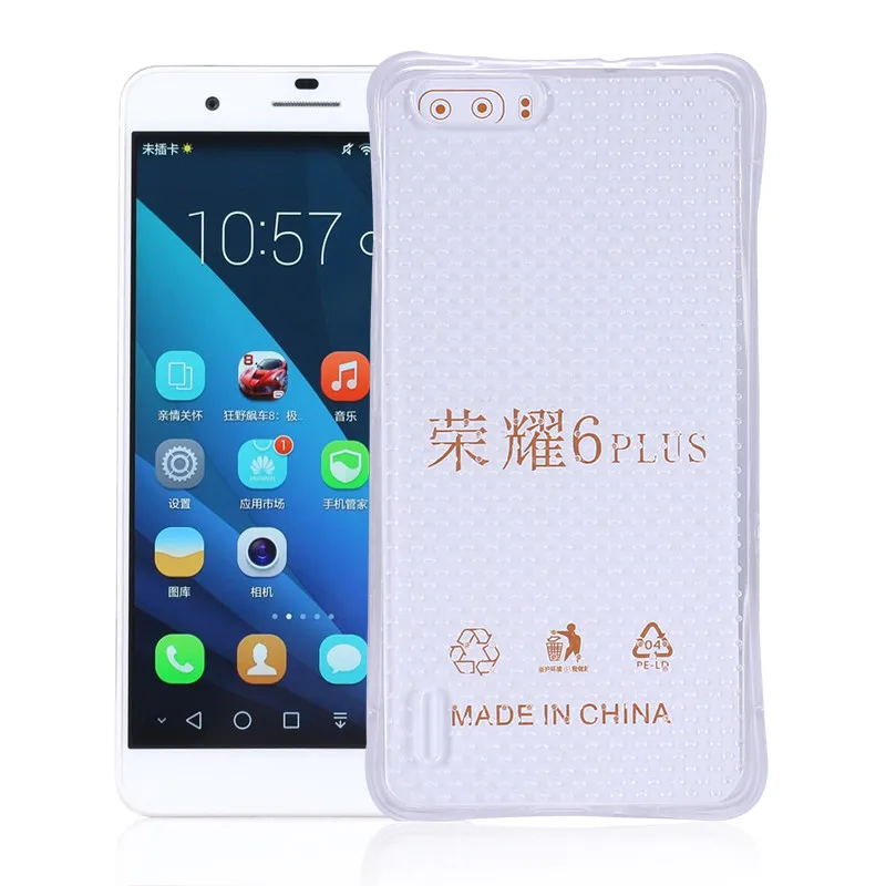10 шт./много. Прозрачные Мягкие ТПУ Ударопрочный Gasbag Ясно Телефон Случае для Huawei