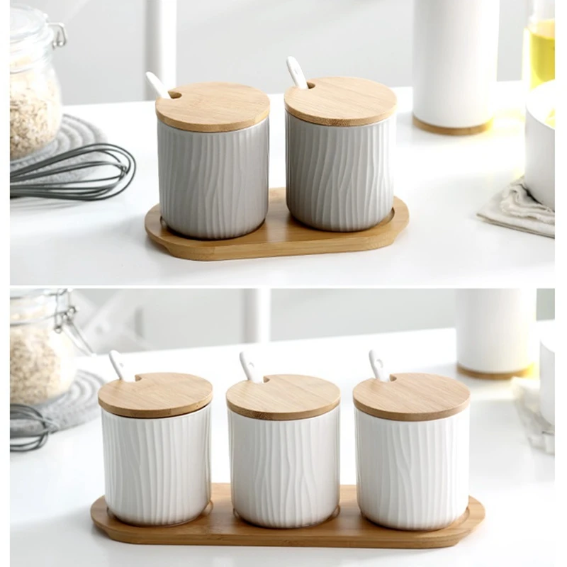 300 мл Скандинавская керамическая баночка для приправ Набор баночек соли и перца