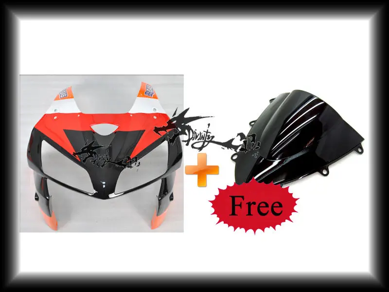 Передняя Головной Обтекатель + Бесплатная Ветрового Лобового Стекла Repsol Цвет