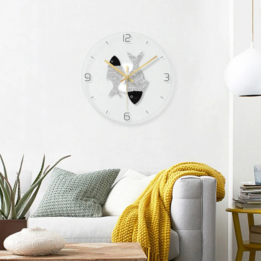 Настенные часы в скандинавском стиле с изображением лося современный дизайн