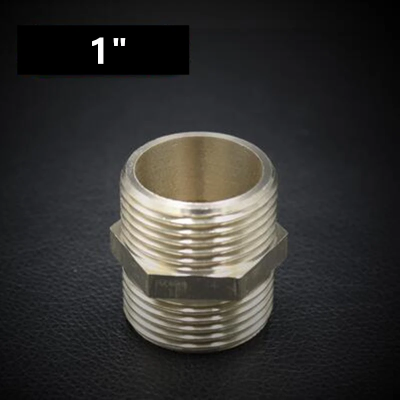 1 1/" 1/4" 3/" 1/2" 3/" 1" наружная резьба, латунная труба, одинаковая понижающая ниппельная арматура, латунные быстроразъемные адаптеры - Цвет: 1