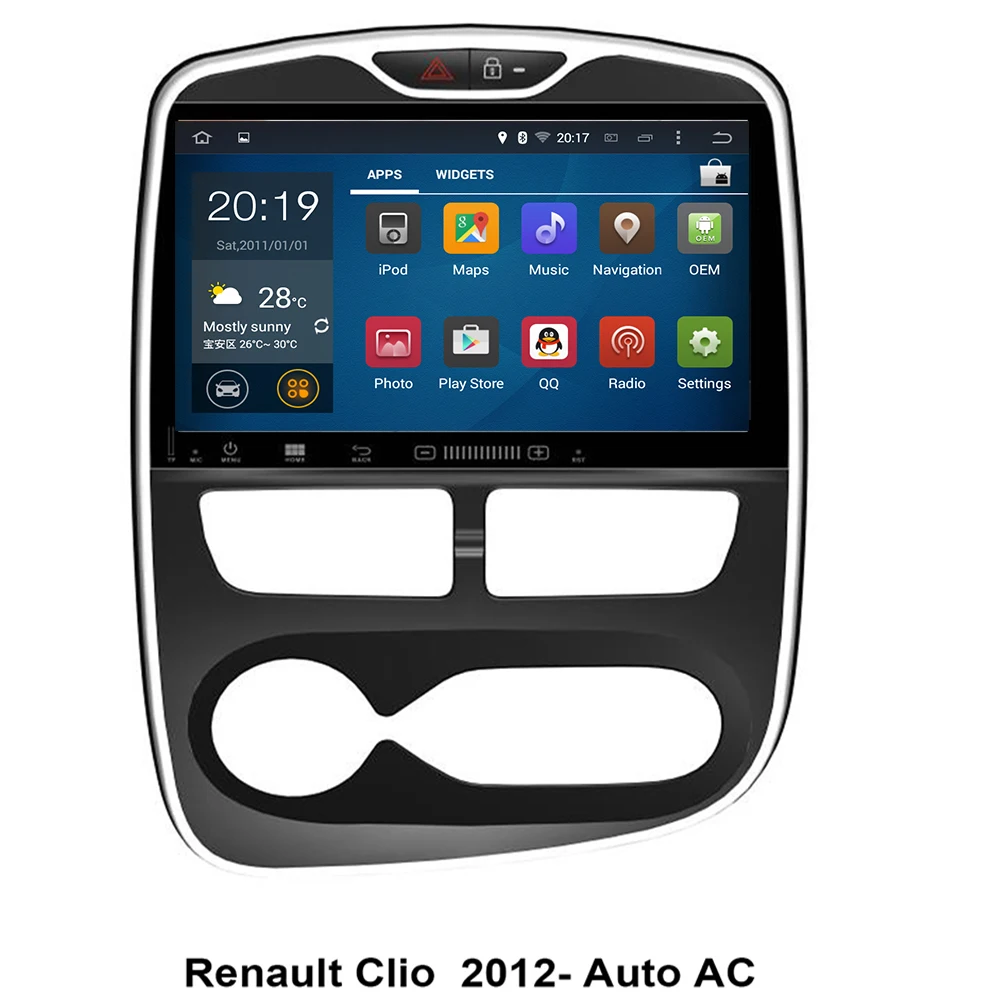 Android 10 автомобильный DVD-плеер без GPS-навигатора для Renault Clio 2013-2019 радиоплеер