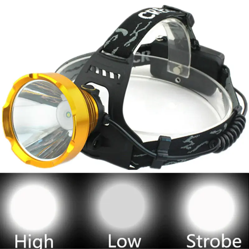 Высокая Мощность Q5 светодиодный налобный фонарь лампа Перезаряжаемые 3 Режимы