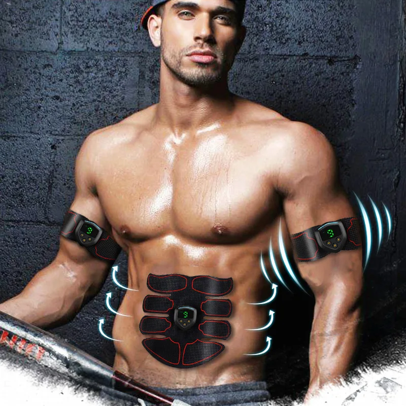 Стимулятор мышц живота Электрический массажер для снижения веса спортивный