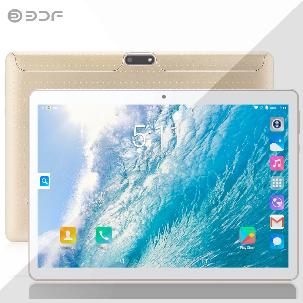 BDF 10 дюймов четырехъядерный Android 7,0 Dual SIM 3G сетевой фаблет 4 Гб+ 32 ГБ ips HD экран планшет