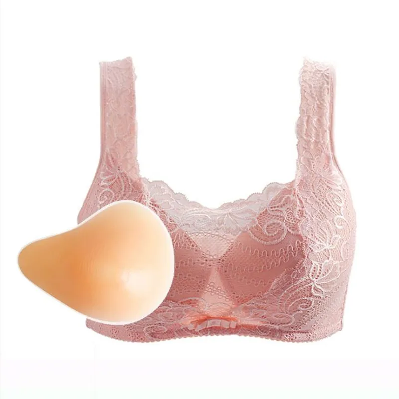 Women Bra Breast Prosthetic Silicone Underwear Female After Breast Cancer Surgery Surgical Resection No Steel Ring Bras H4641