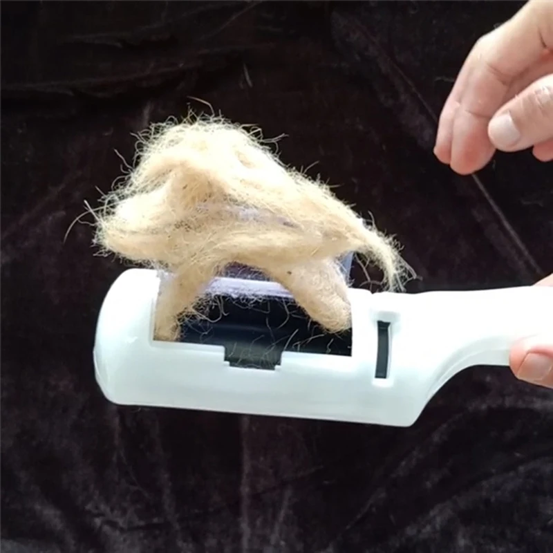 

Dog Cat Fur Brush Base Double-Side Home Furniture Sofa Clothes Cleaning Lint Brush Dog Comb Tool Pet Hair Remover Brush supplies