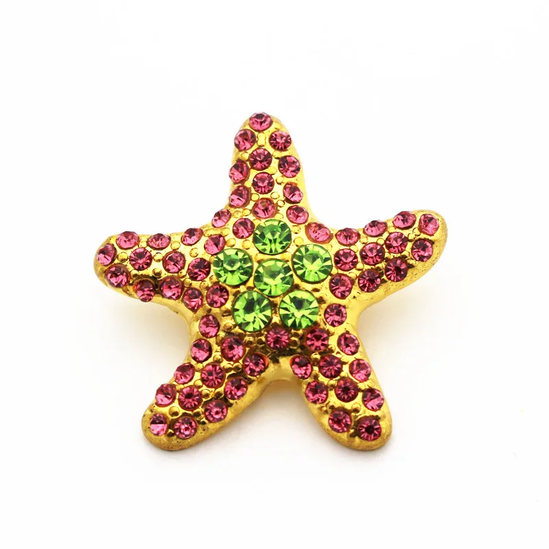 1 шт./партия стразы морская звезда пуговицы с кристаллами 18 мм/20 мм | Украшения и