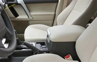 lapetus matte interior middle armrest box switch button strip cover trim fit for toyota land cruiser prado fj150 2011 2020