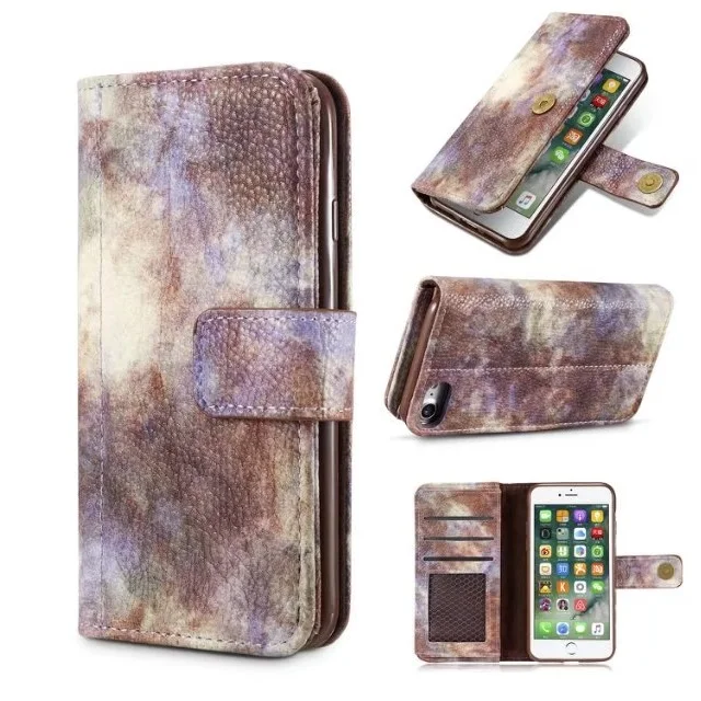 grey 360 Полный Чехол для X Iphone 5 5S Se 6 6s 7 8 samsung Galaxy S8 S9 Plus S7 Edge Note 8 Ретро винтажный кожаный бумажник откидная крышка - Цвет: grey