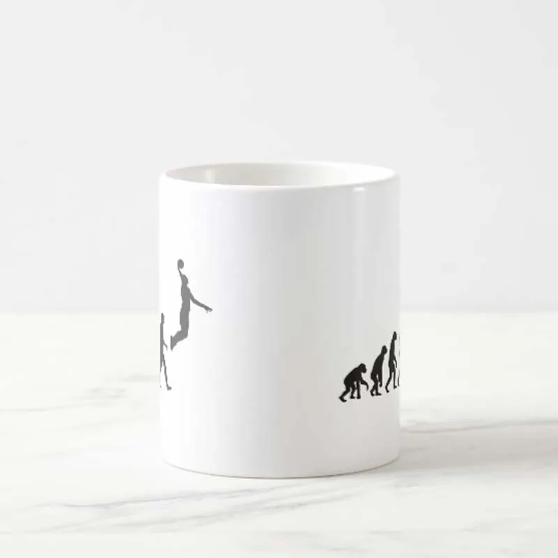 Evolution - Basketball Jump Coffee MugChildren чайная чашка милые забавные кружки чашки для девушки