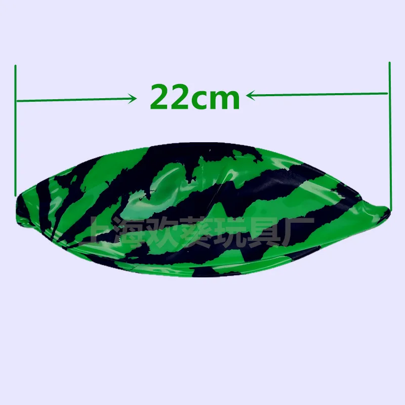 

9" Anti-Stress Decompression Inflatable Plastic Watermelon Funny Toy Balls for Kid Baby Education Festivals birthday wedding