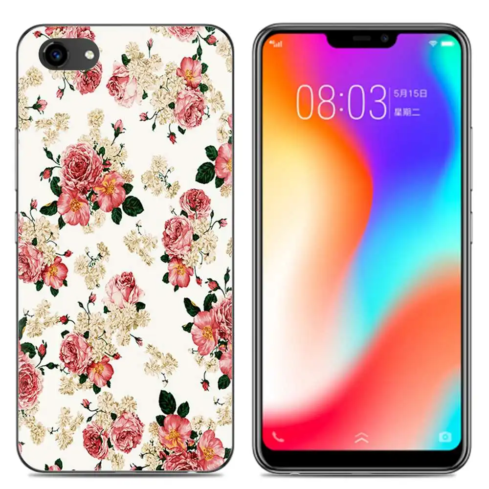 Phone Case For Vivo Y83/Y81/Y81S 6.22-inch Marble Floral High Quality Painted TPU Soft Silicone Skin Back Cover Shell |
