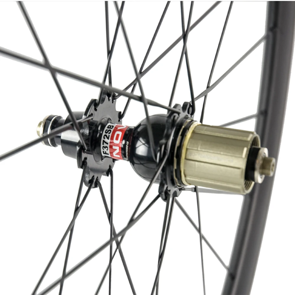 Набор колес для карбонового дорожного велосипеда 38mm Clincher Carbon Wheels 3k Matte Racing
