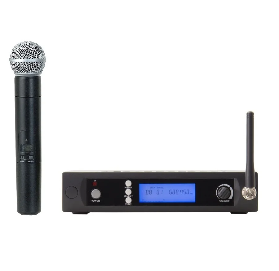 Профессиональный микрофон Bolymic UHF UR24D 100 каналов karoake гарнитура петличный