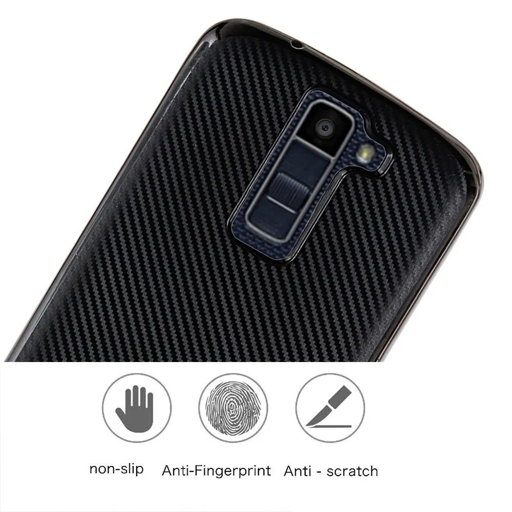 Fcoque нового углеродного волокна телефон чехол для LG K10 Чехол Мягкий задняя крышка