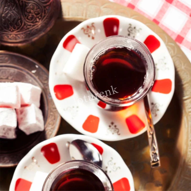 Турецкая фольклорная классическая чайная чашка в форме тюльпана|Кофейные