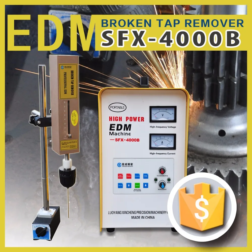 SFX-4000B Portable EDM Electrical Spark Erosion Machine Remove Broken Screw | Wire
