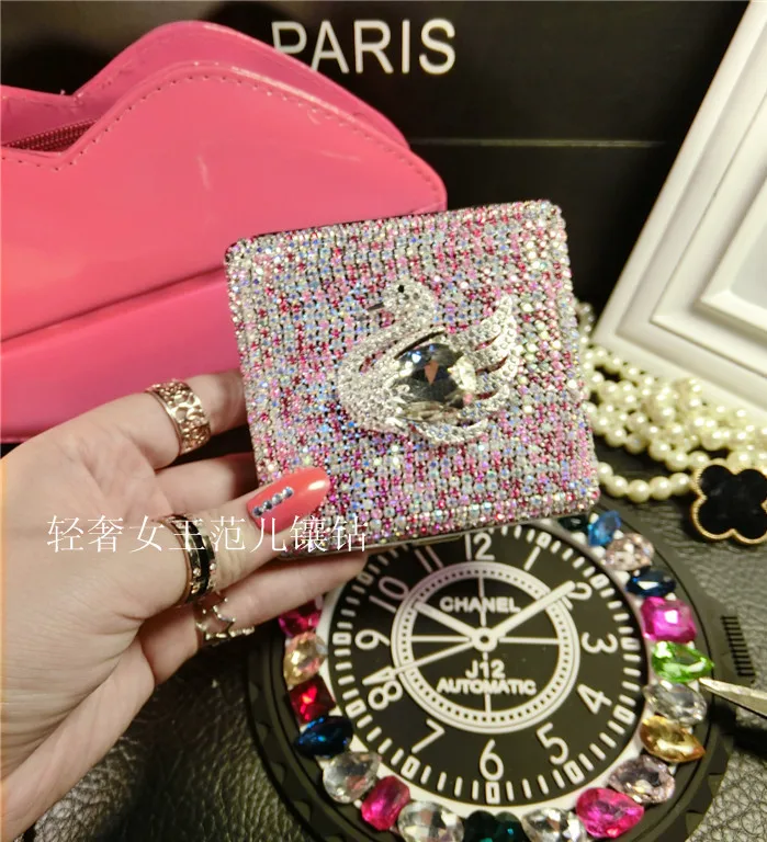 Оригинальный Тонкий чехол для сигареты с бриллиантами из 20 кристаллов мужчин и