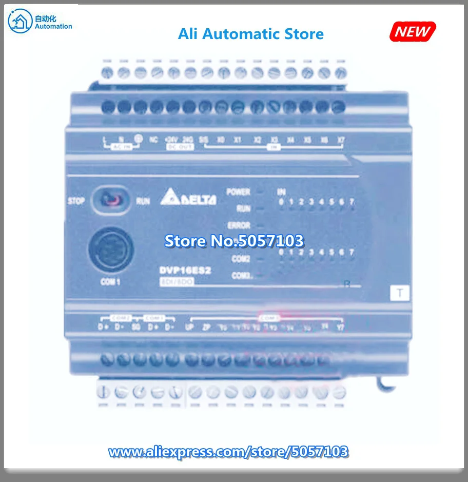 DVP16ES200R 16 точечный хост 8DI 8DO реле 250VAC 24VDC 2A 2 канальный 100K вход 20K Вход AC источник