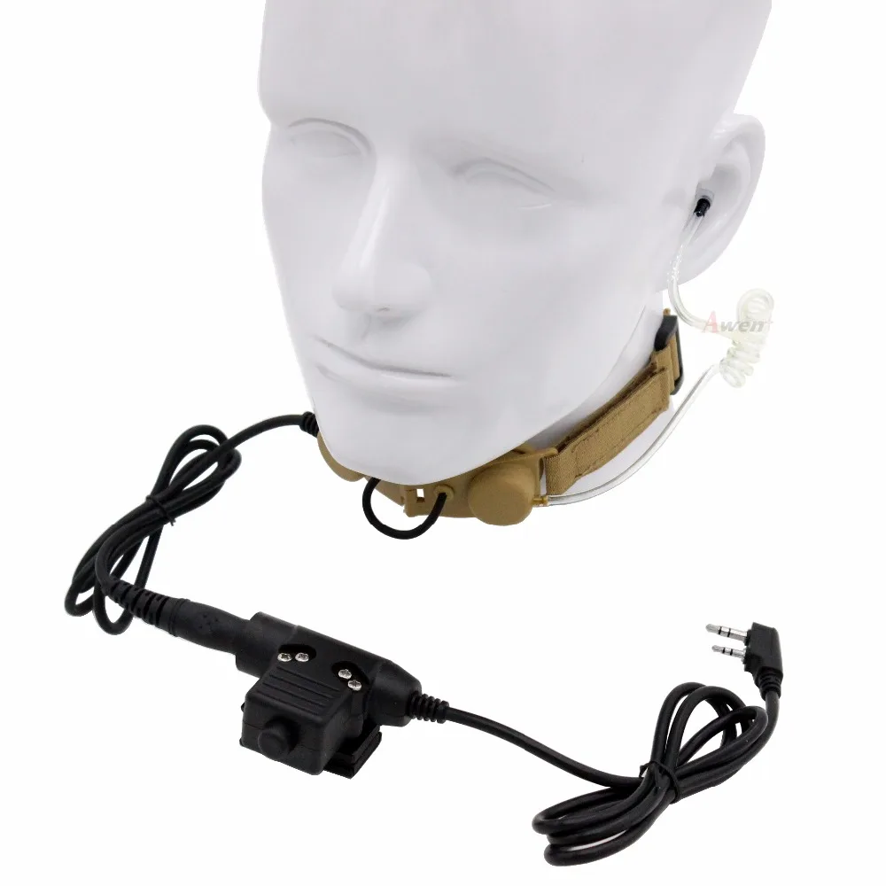Z тактическая горловина Mic Z003 Воздушная трубка Гарнитура с U94 PTT для