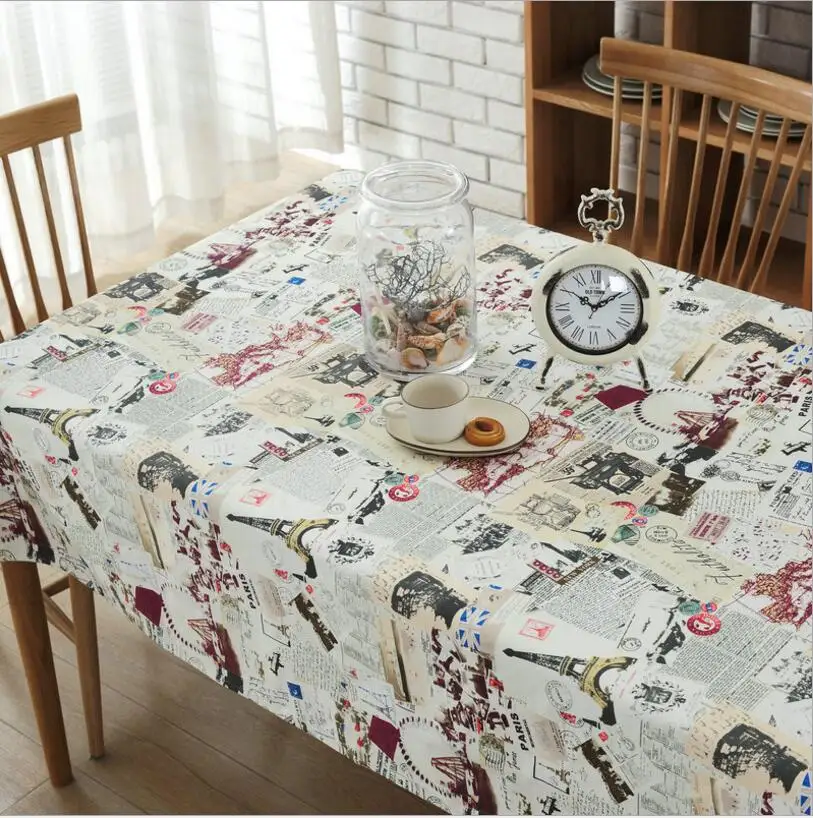 YIDIAN Европа Рождество Скатерть Прямоугольная Белье Покрытие Стола Башня
