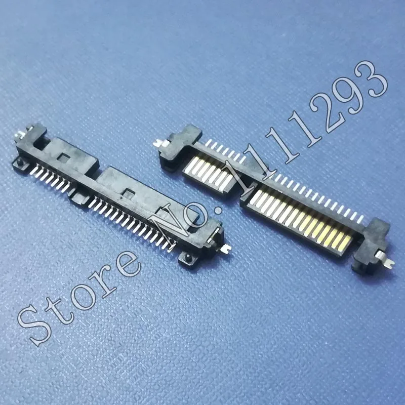Разъем 10 шт./лот SATA 7 + 15P SMT для интерфейса жесткого диска 22pin PCB to Top H: 1 4 мм|connector smt|connector satasata connector |