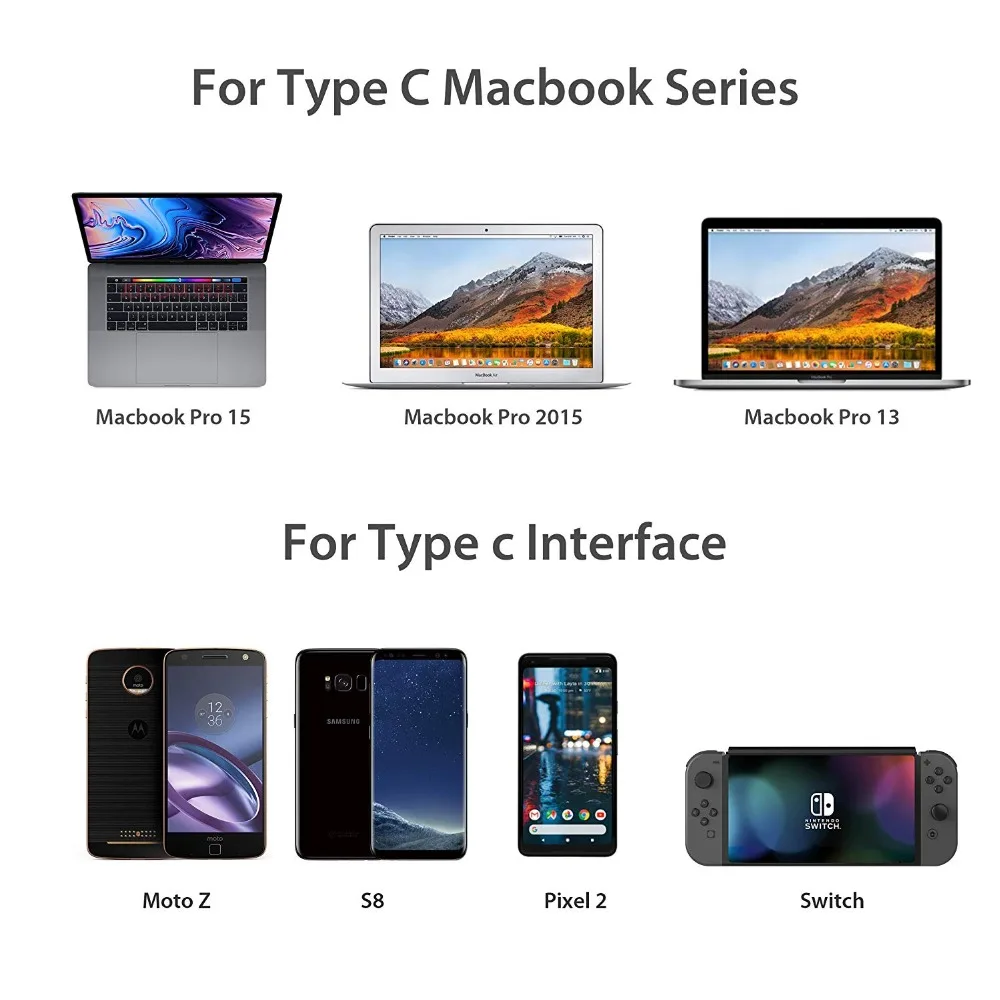 Магнитный адаптер USB-C L-Tip 5A 87W Type-C PD донгл конвертер для MacBook Pro Dell XPS HP Spectre Lenovo Yoga