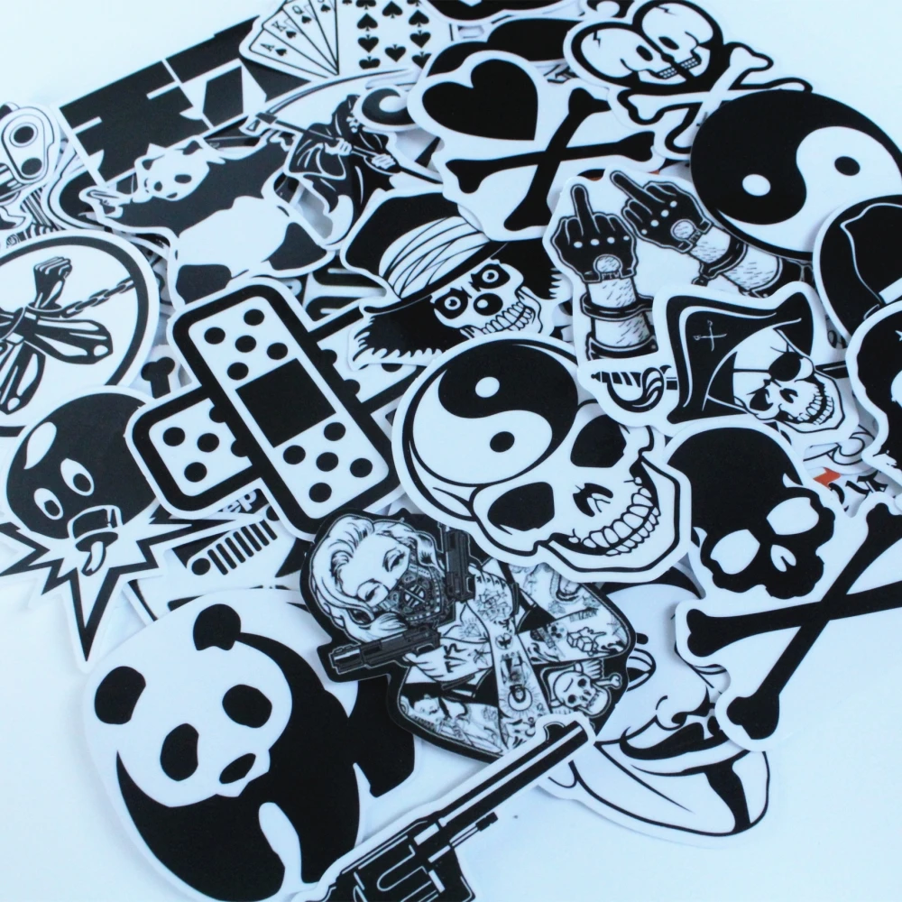 45mixed graffiti translucent sticker waterproof home decor Doodle laptop motorcycle travel case decal accessories car | Игрушки и хобби