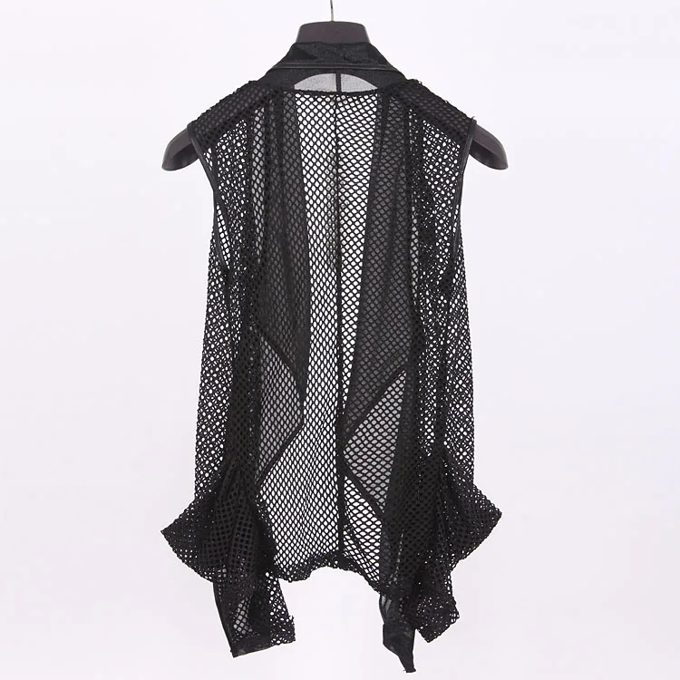 M-XXL 2018 новая мужская одежда стилист для волос GD модный уличный панк плащ жилет