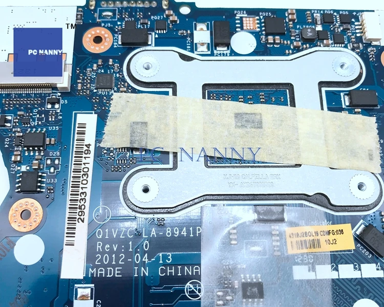 Материнская плата PCNANNY NBM3A11005 Q1VZC LA-8941P для acer aspire 756 V5-171 i" класс A" Материнская плата ноутбука