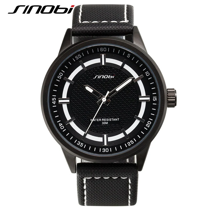 11S9621G04 Военные мужские часы SINOBI Модные кварцевые наручные часы спортивные мужские часы Geneva Сильные мужские армейские часы темно-синие Relogios Masculino - Цвет: 11S9621G04