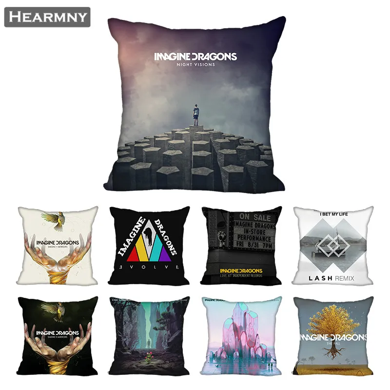 

Imagine Dragons чехол для подушки для дома декоративный чехол на подушки Невидимый чехол на молнии s 40X40,45X45cm