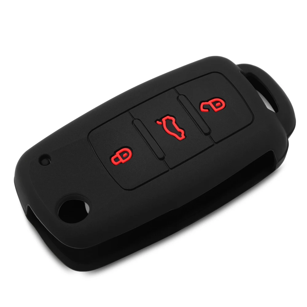 Силиконовый чехол для автомобильных ключей чехол-накладка VW Golf Bora Jetta POLO GOLF Passat