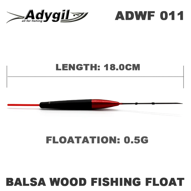 Adygil пробкового дерева поплавок ADWF 011 180 мм Floatation 0,5 г 6 шт./лот