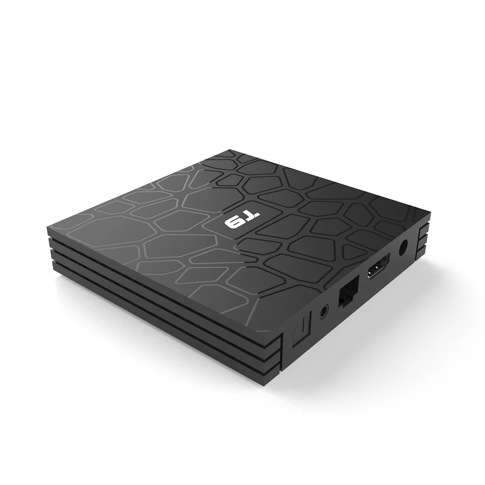 T9 4K Смарт ТВ коробка Android 8 1 двойной WiFi 2 4G Bluetooth 4 32G телеприставка RK3328