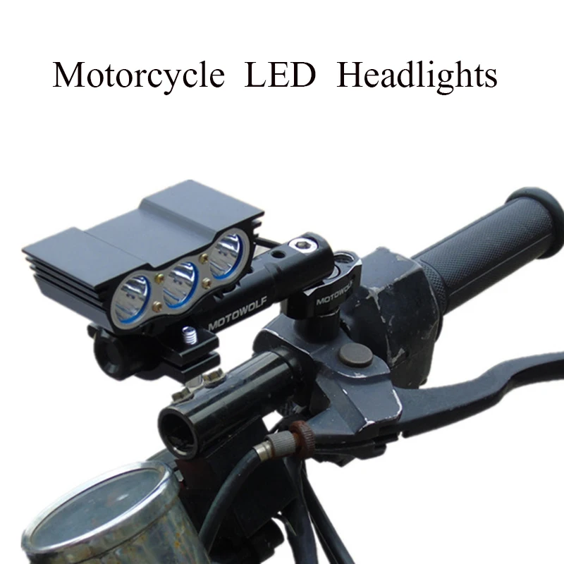 Мотоциклетные фары led moto 12V 60W вспомогательные рабочие огни 6000k прожекторы